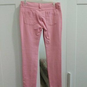 Pink stretch pants